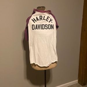 Vintage Harley Davidson Shirt Baseball Sleeve Style